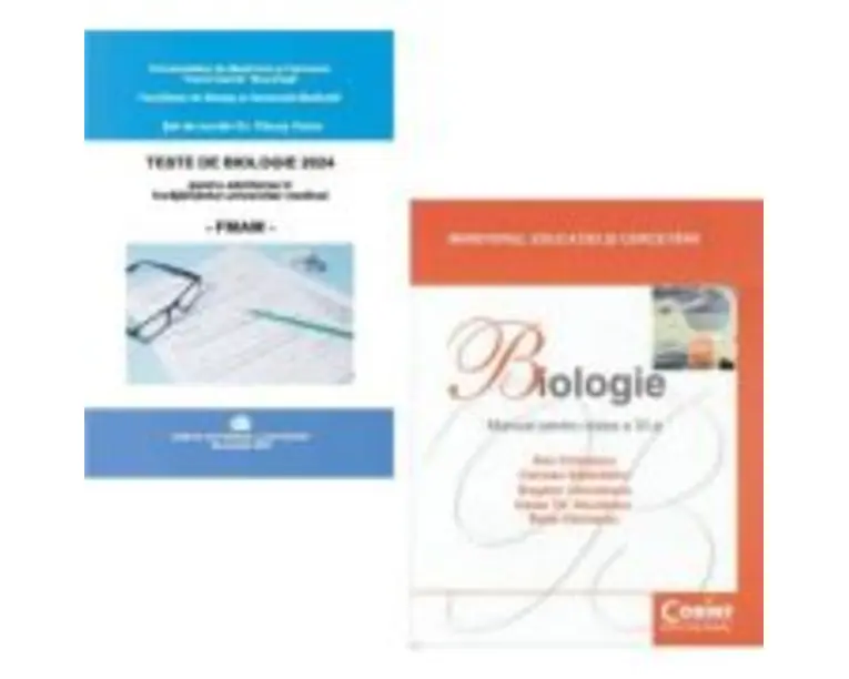 Pachet admitere in Invatamantul universitar medical FMAM: Teste de biologie 2024 si Manual de biologie clasa a 11-a - Dan Cristescu, Victor Panus