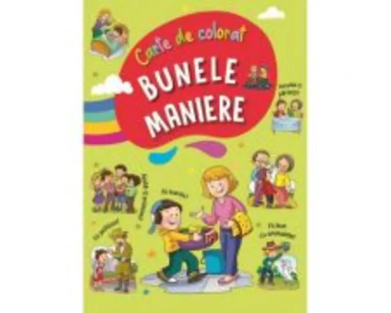 Bunele maniere. Carte de colorat 1, verde