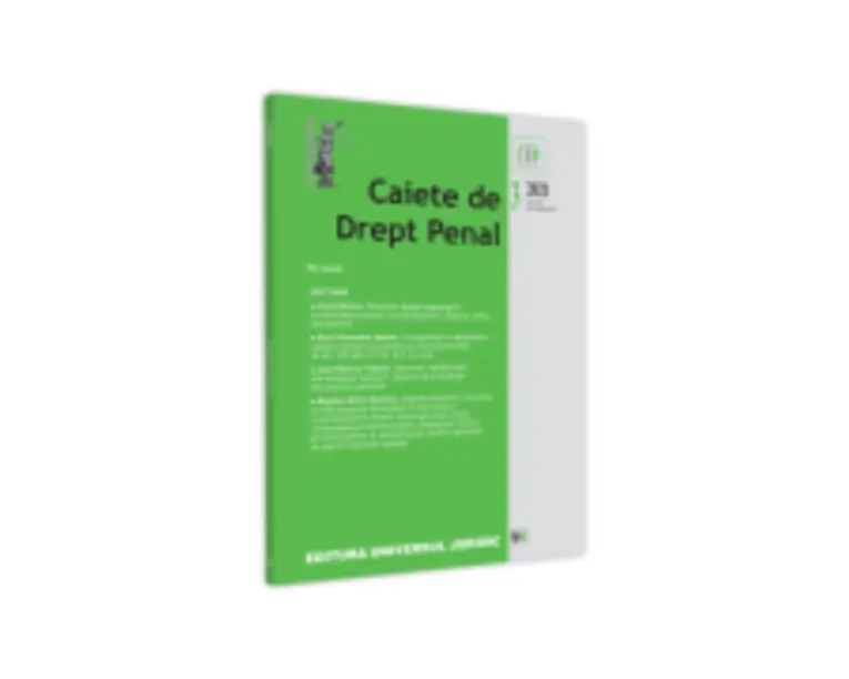 Caiete de drept penal nr. 3/2021 - Florin Streteanu