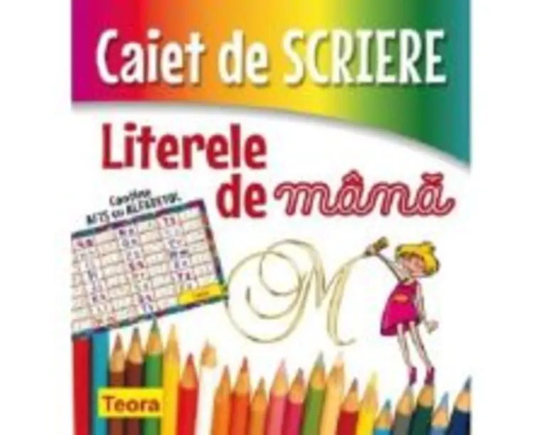 Caiet de scriere. Literele de mana
