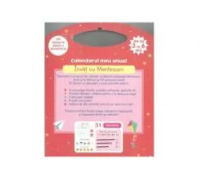 Calendarul meu anual. Invat cu Montessori, de la 3 la 6 ani