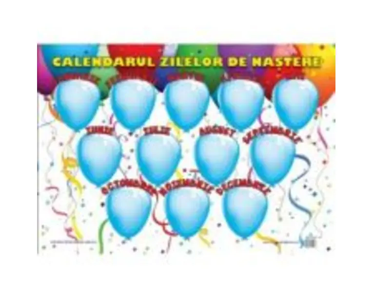 Calendarul Zilelor de Nastere - Plansa educativa