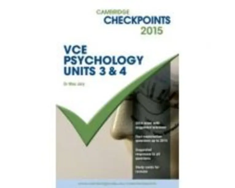 Cambridge Checkpoints VCE Psychology Units 3 and 4 2015 and Quiz Me More - Max Jory