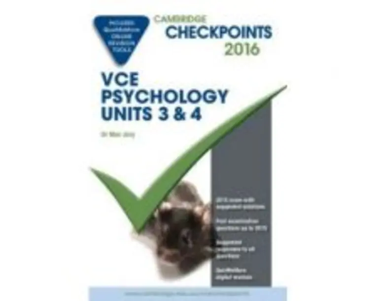 Cambridge Checkpoints VCE Psychology Units 3 and 4 2016 and Quiz Me More - Max Jory