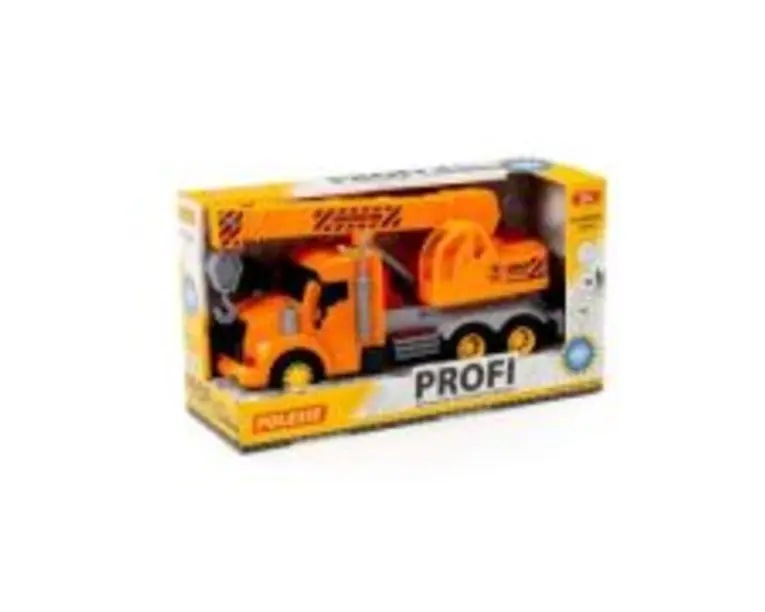 Camion Constructii + Macara, cu lumina si sunet, 33. 5x11. 5x18. 5 cm