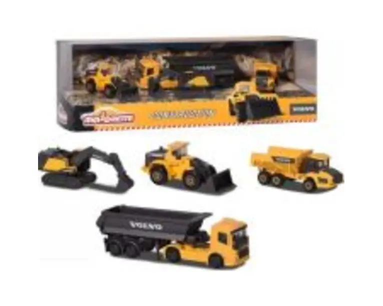 Set 4 masinute metalice volvo 7. 5 cm, majorette