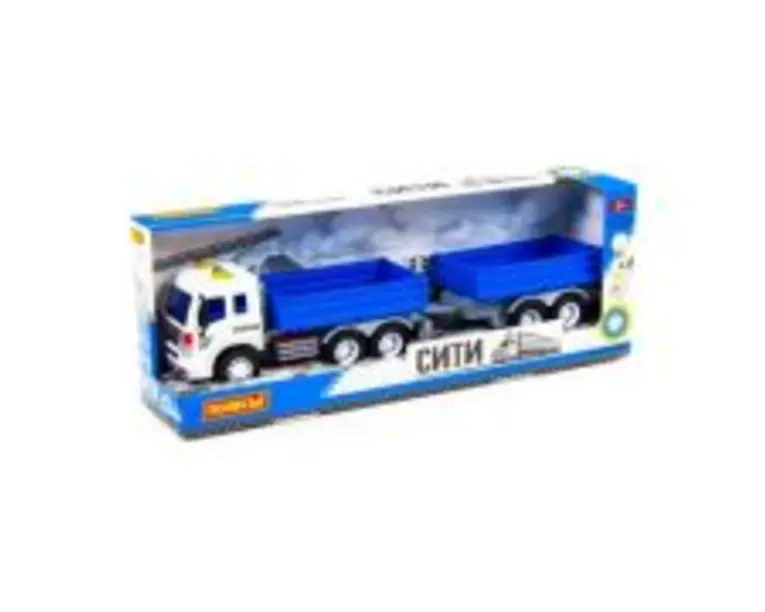 Camion + Remorca, cu lumina si sunet, 46. 6x10. 2x12 cm