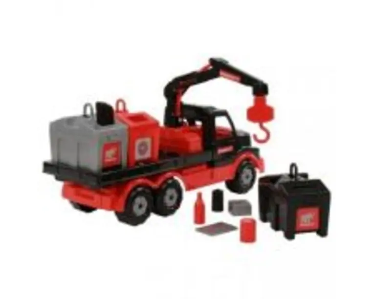 Camion salubrizare + pubele Mammoet, 47x18x23 cm