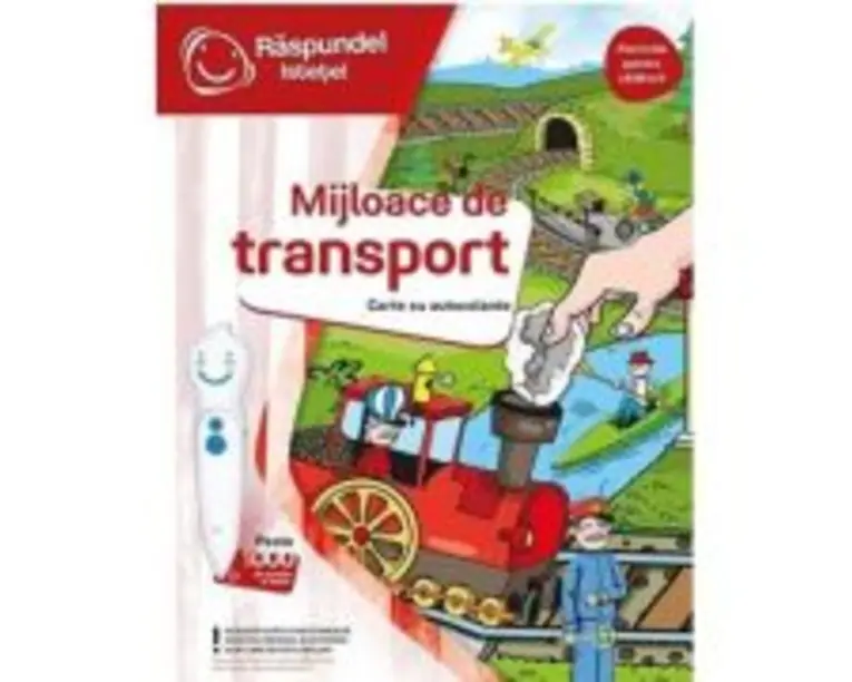 Raspundel Istetel, Carte cu autocolante Mijloace de transport