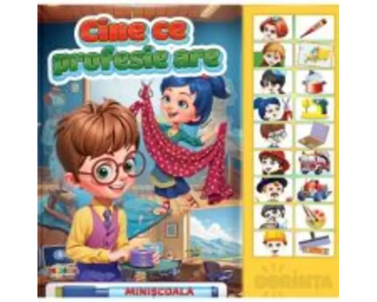 Carte cu sunete. Cine ce profesie are