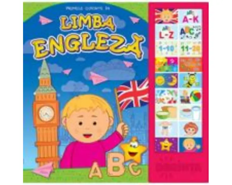 Carte cu sunete. Primele cuvinte in limba engleza