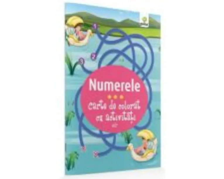 Carte de colorat cu activitati. Numerele