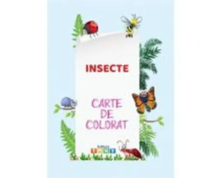 Carte de colorat. Insecte