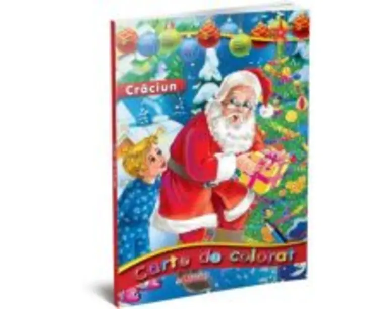 Carte de colorat. Mos Craciun