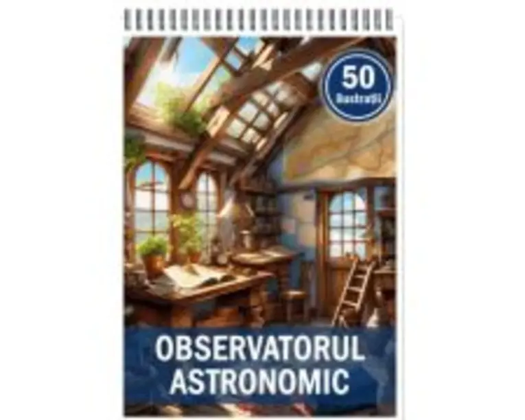 Carte de colorat, 50 de ilustratii, Observatorul astronomic