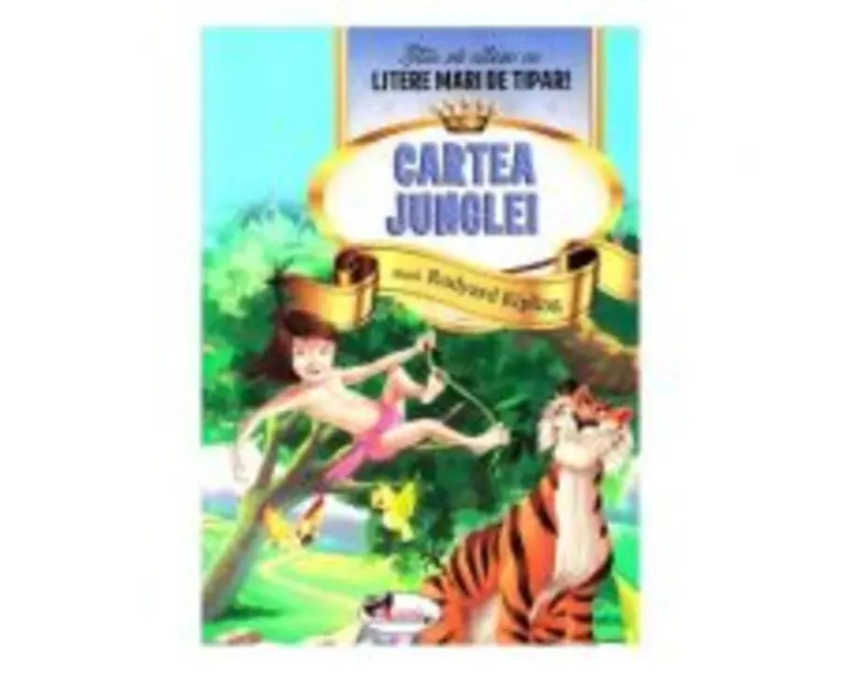 Cartea Junglei - Stiu sa citesc cu litere mari de tipar