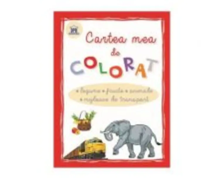 Cartea mea de colorat. Legume, Fructe, Animale, Mijloace de transport
