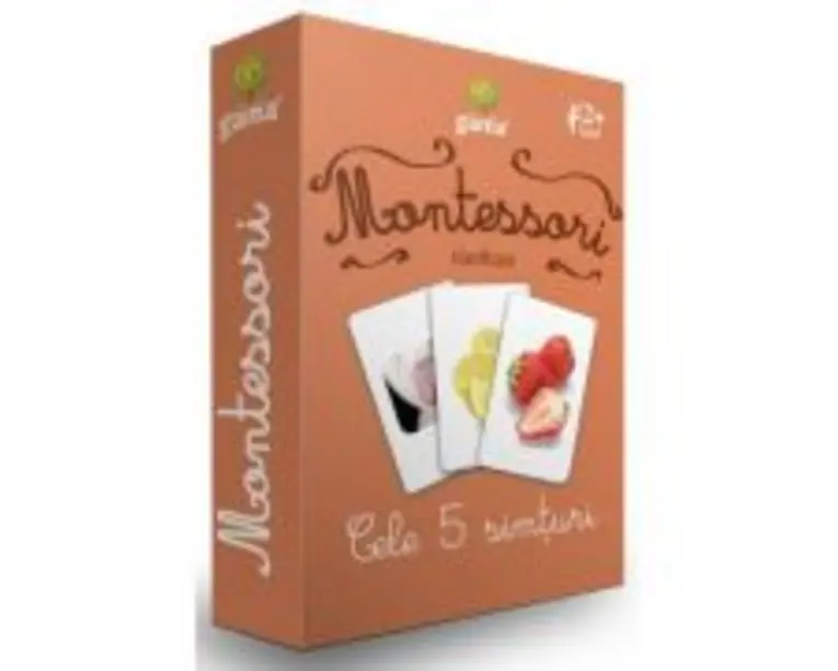 Carti de joc Montessori. Cele 5 simturi