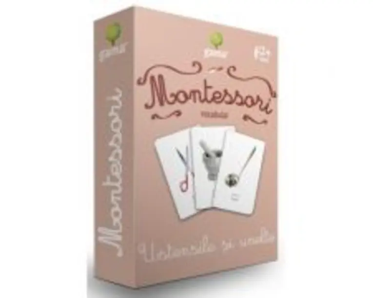 Carti de joc Montessori. Vocabular. Ustensile si unelte