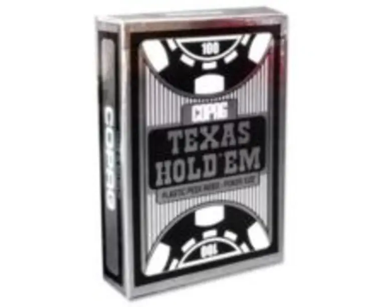 Carti de joc poker, spate negru, peek index, Texas Hold'em