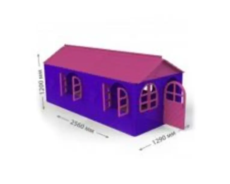 Casuta de Joaca, mov, 256x129x120 cm, Doloni