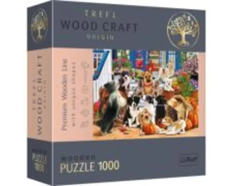 Puzzle din lemn echipa de catei, 1000 de piese, Trefl