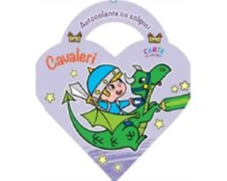 Autocolante cu sclipici. Cavaleri