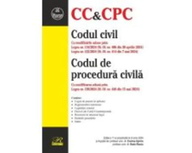 Codul civil. Codul de procedura civila. Editia a 11-a actualizata la 9 iunie 2024 - Evelina Oprina, Radu Rizoiu