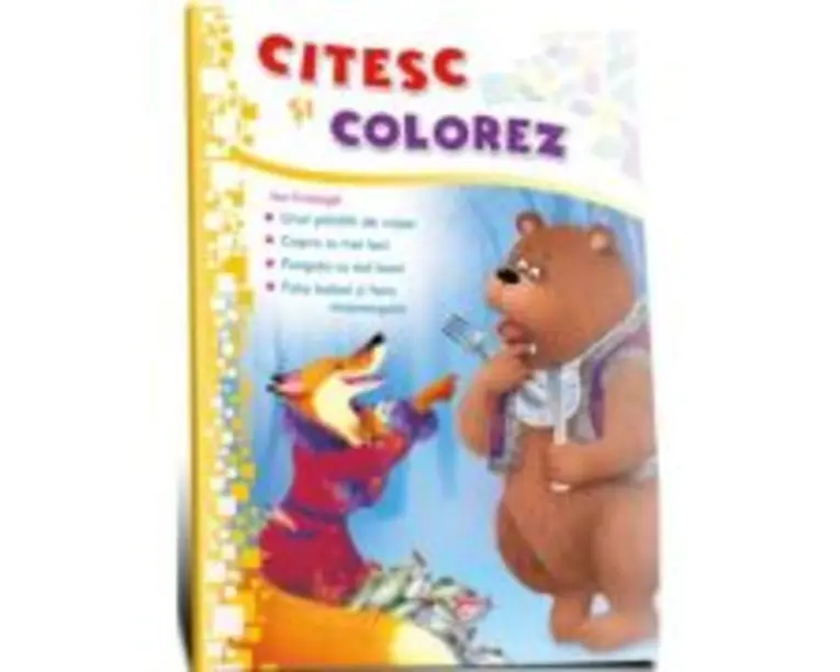 Citesc si colorez. Ursul pacalit de vulpe