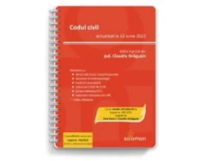 Codul civil (actualizat la 15 iunie 2022) - Claudiu Dragusin