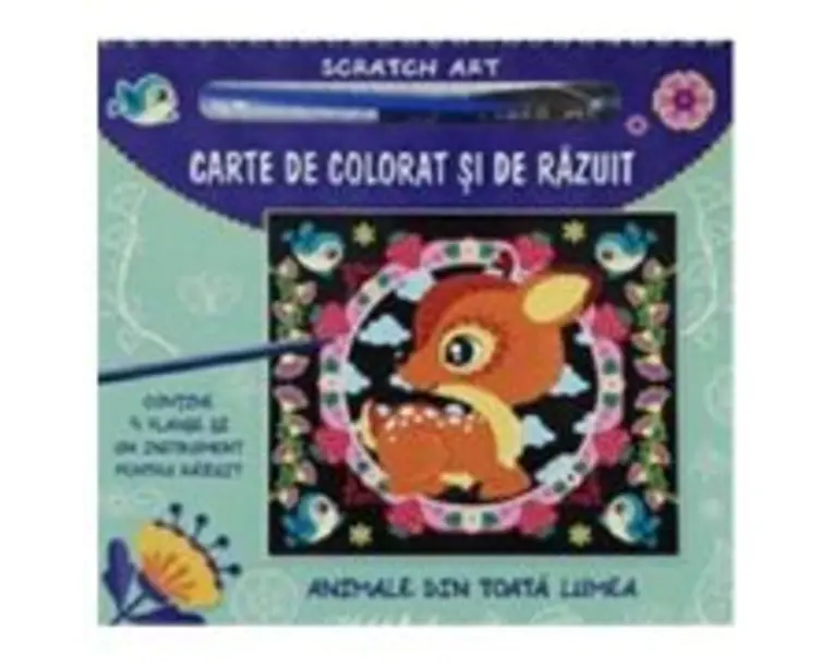 Carte de colorat si de razuit. Animale din toata lumea