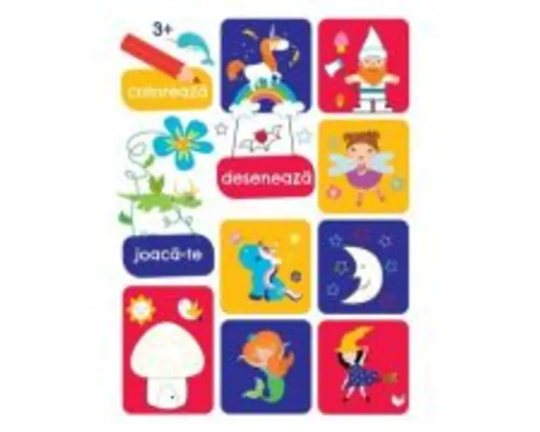 Coloreaza, deseneaza, joaca-te (3 ani+)