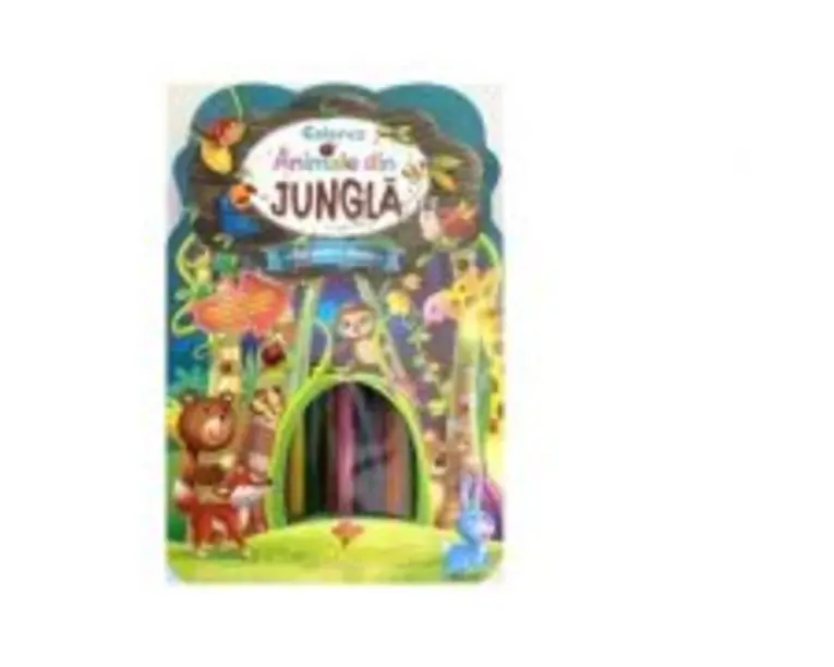 Colorez animale din jungla. Set pentru desen - Brijbasi