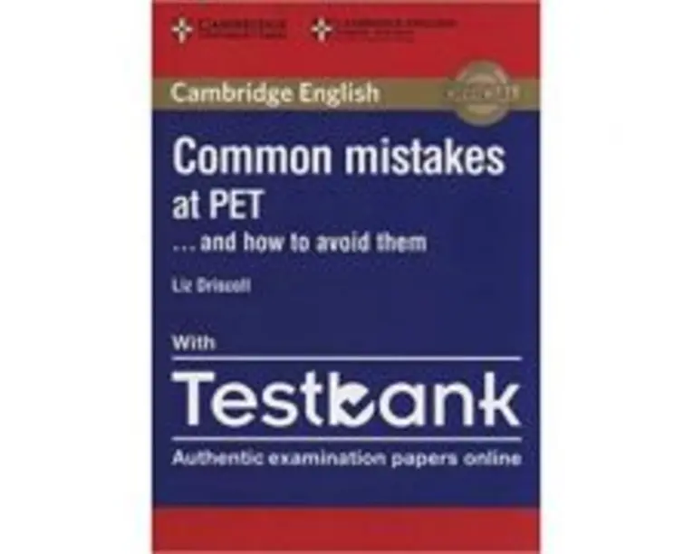 Common Mistakes at PET and How to Avoid Them (Paperback with Testbank)