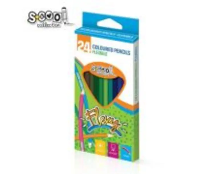 Creioane Color, Flexibile, 24 Culori/Set, S-COOL