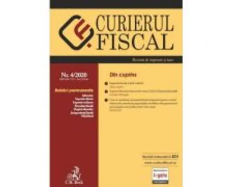 Curierul fiscal nr. 4/2020