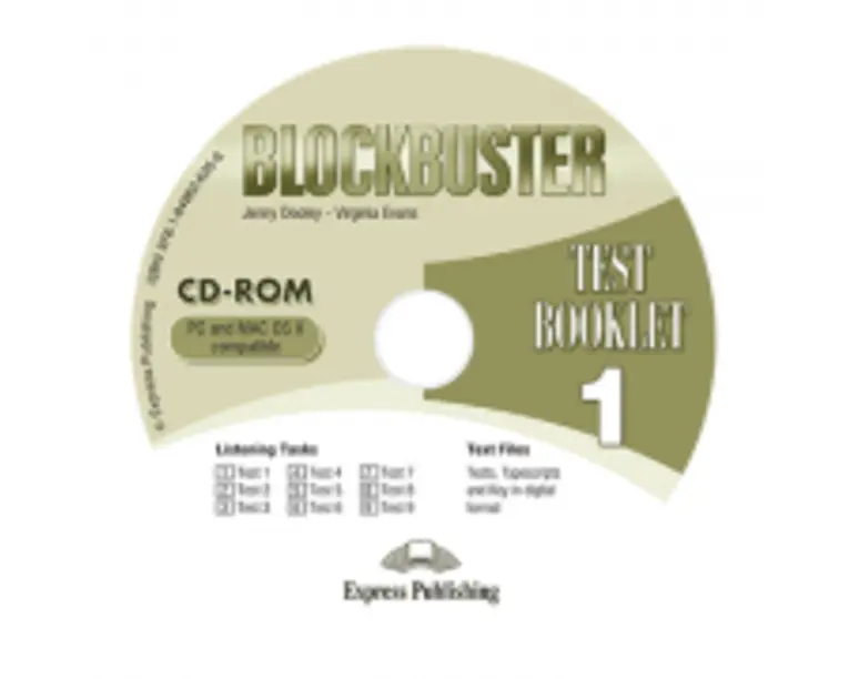 Curs limba engleza Blockbuster 1 CD-ROM Teste - Jenny Dooley, Virginia Evans