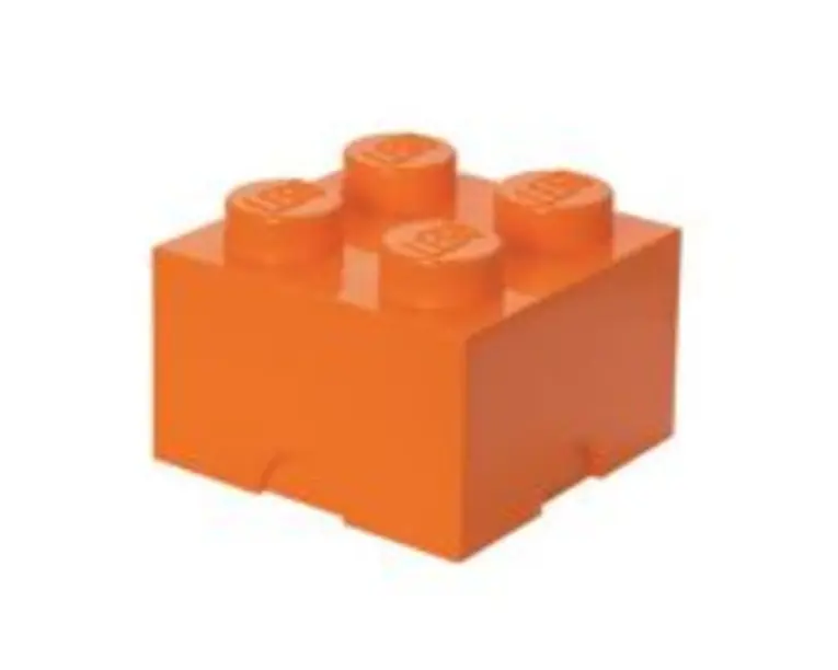 Cutie depozitare LEGO 2x2 portocaliu 40031760