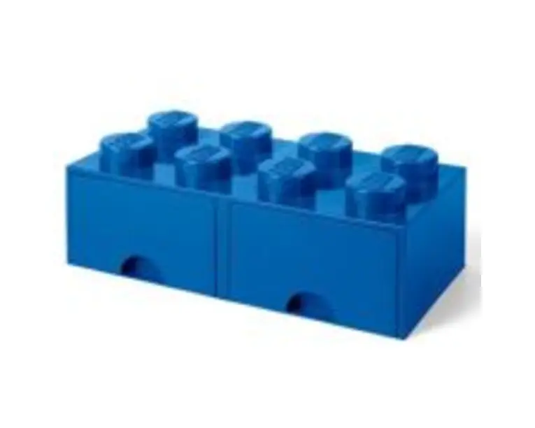 Cutie depozitare LEGO 2x4 cu sertare albastru 40061731