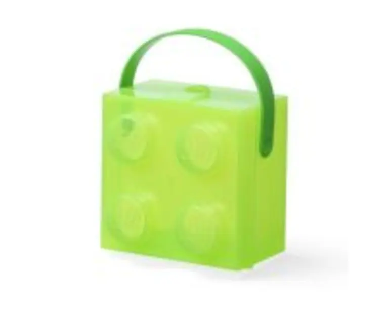 Cutie LEGO 2x2, verde transparent 40240008