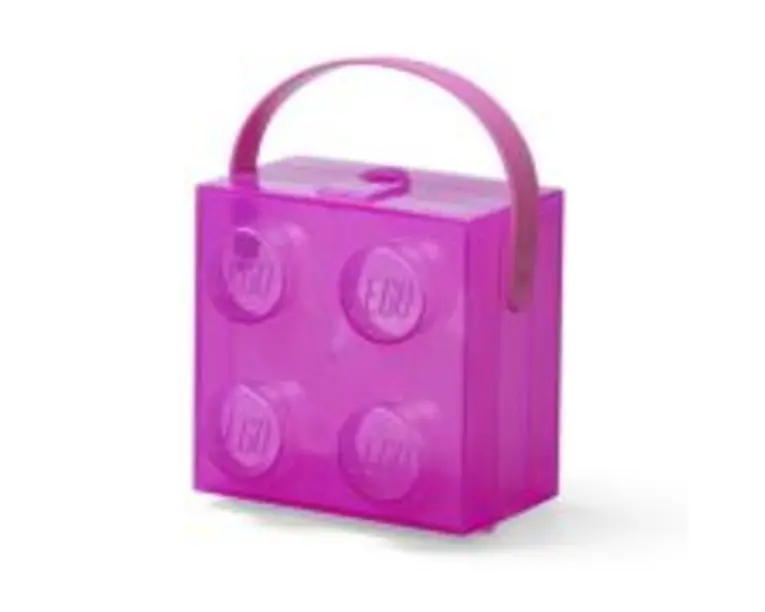 Cutie LEGO 2x2, violet transparent 40240009