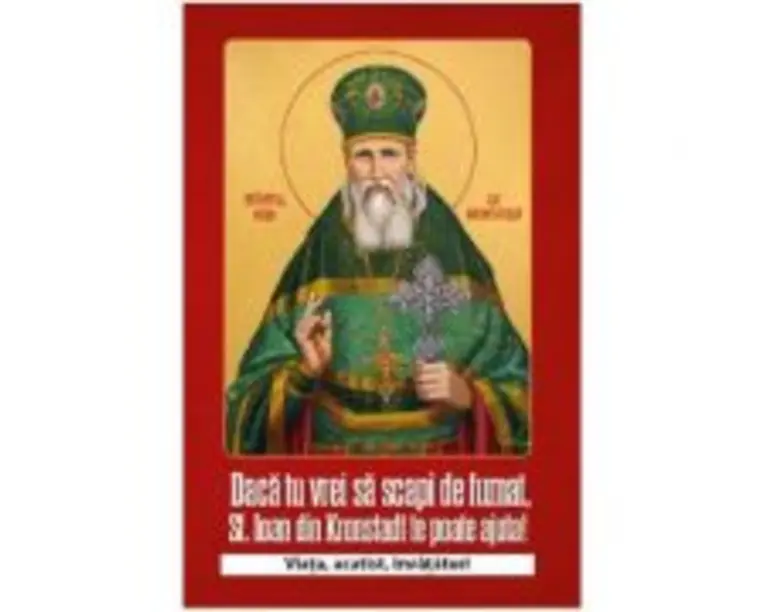 Daca tu vrei sa scapi de fumat Sf. Ioan de Kronstadt te poate ajuta
