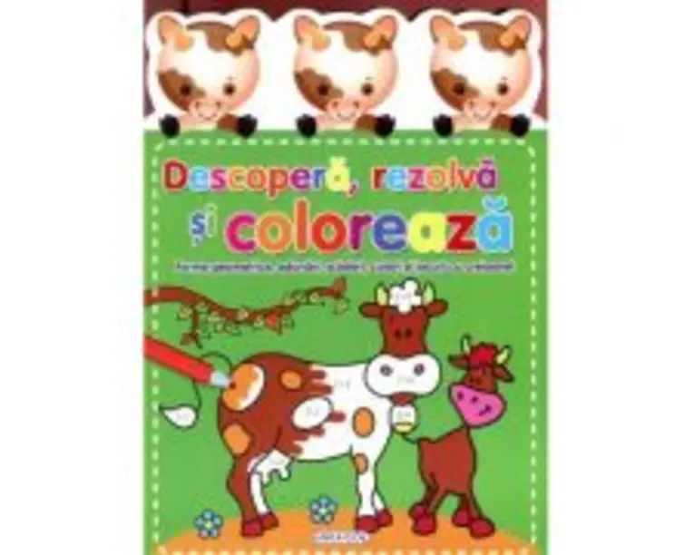 Descopera, rezolva si coloreaza. Verde