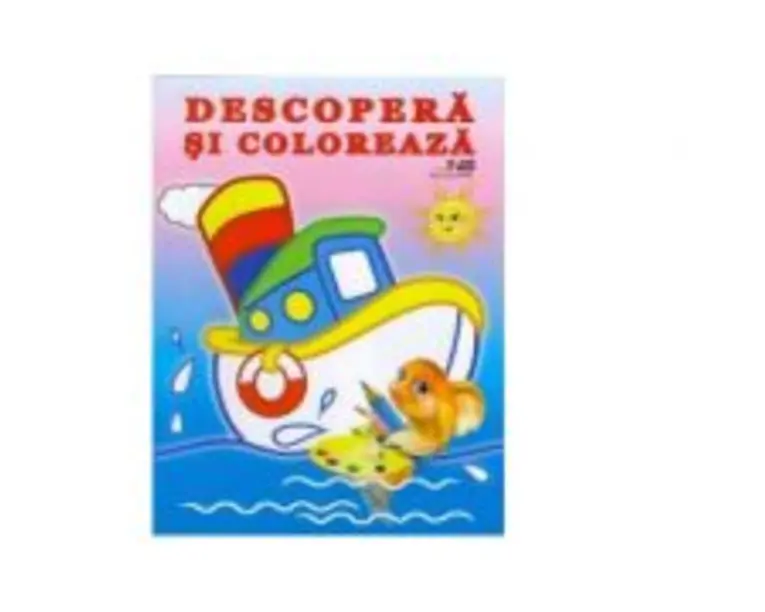 Descopera si coloreaza. Mijloace de transport