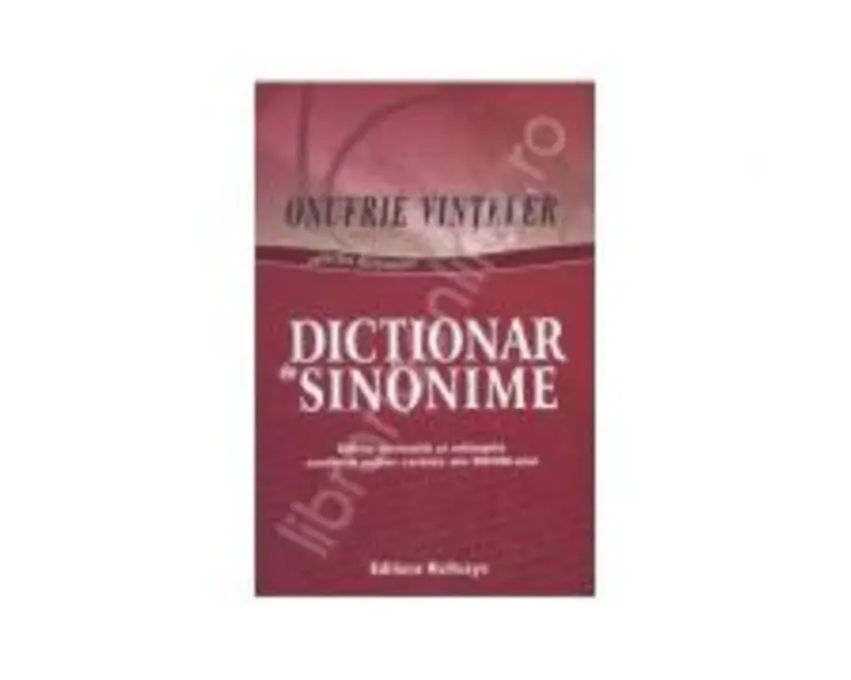 Dictionar de sinonime - Onufrie Vinteler