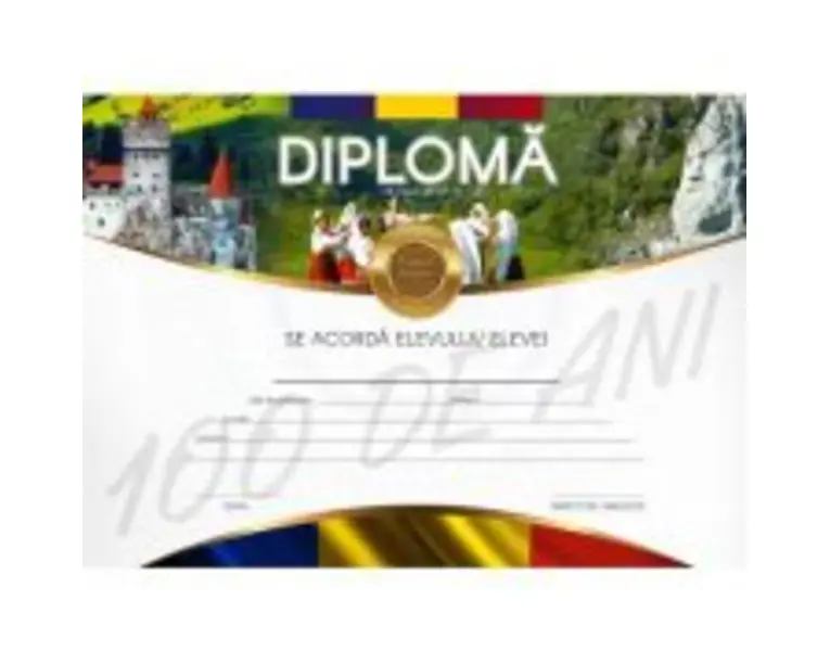 Diploma Centenar de excelenta pentru invatamantul gimnazial