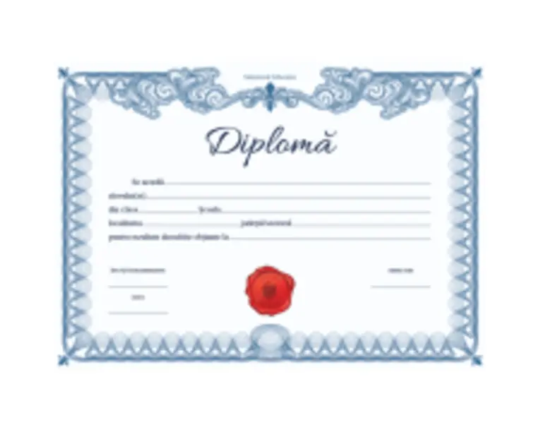 Diploma pentru rezultate deosebite (DZC01)