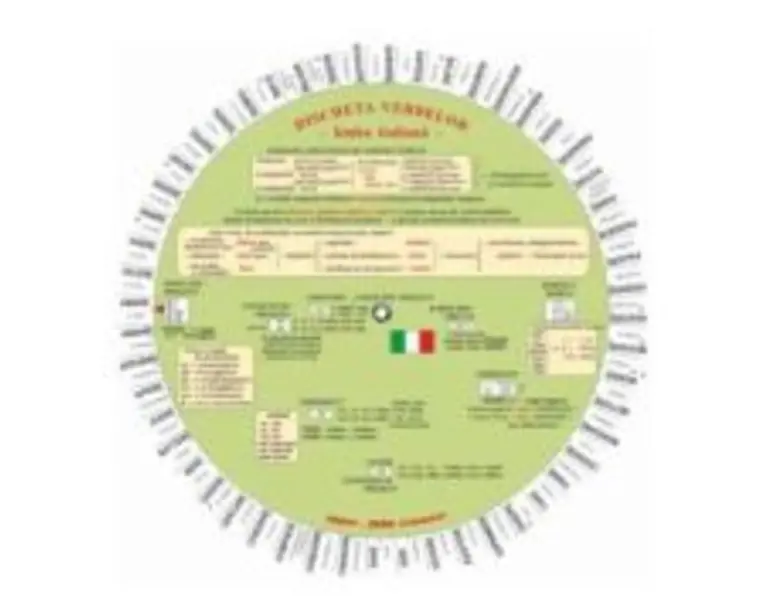 Discheta verbelor - limba italiana
