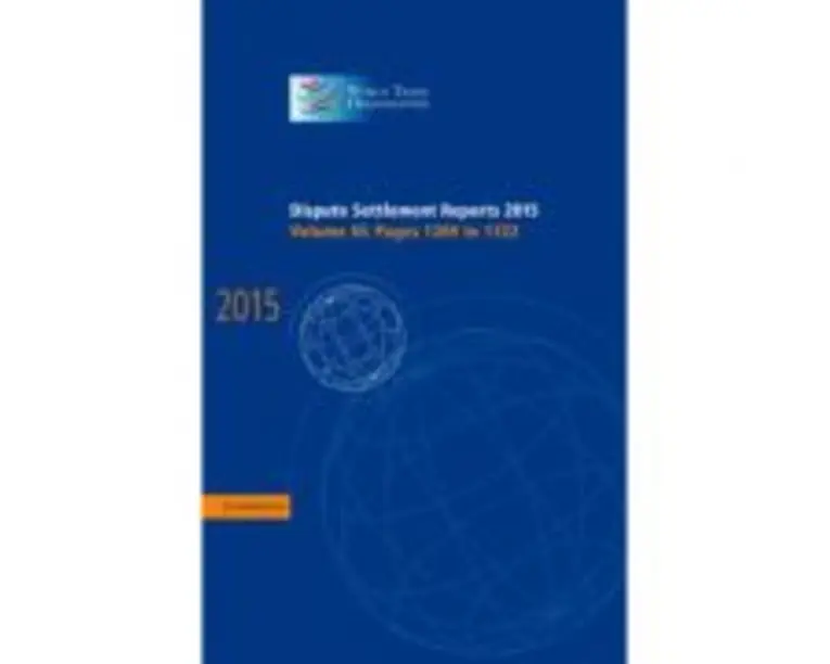 Dispute Settlement Reports 2015: Volume 3, Pages 12691722
