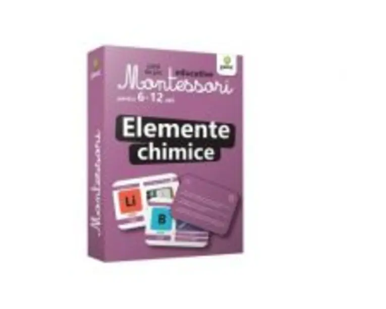 Elemente chimice. Carti de joc educative Montessori 6-12 ani